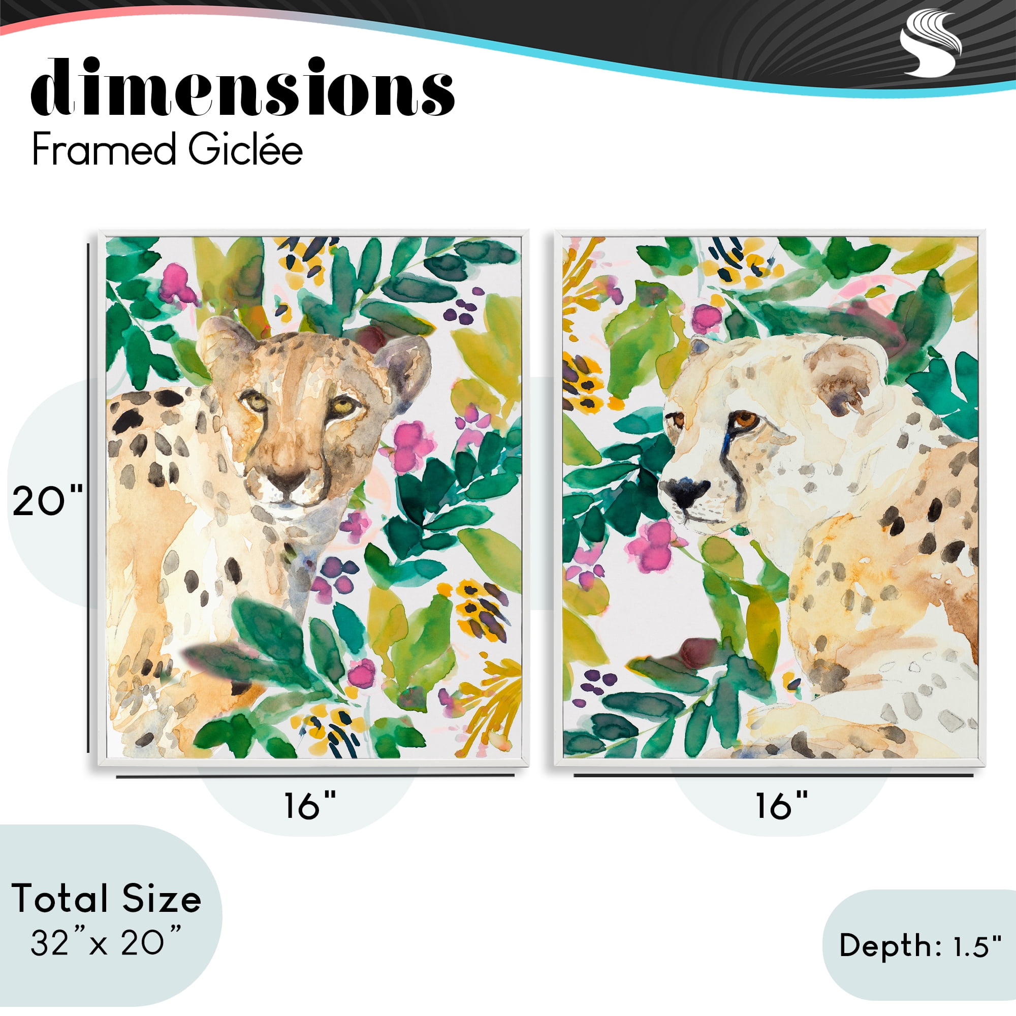 Stupell Industries Botanical Garden Wildlife 2 Piece White Framed Giclee Art Set, design by Lanie Loreth