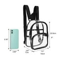 thumbnail image 6 of Yirtree Clear Backpack, Heavy Duty PVC Transparent Backpack, See Through Backpack with Reinforced Strap, Clear Backpack Stadium, Large Clear Bag for School Work Sports, 6 of 8