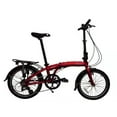 thumbnail image 1 of Wonder - SOLOROCK 20" 8 Speed Aluminum Folding Bike, V Brake - Red, 1 of 1