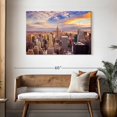 thumbnail image 3 of Elephant Stock Ny From Above Wall Art - Horizontal Canvas Wall Art - Living Room Wall Decor - City Canvas - Blue And Orange Decor - 45" x 30", 3 of 8