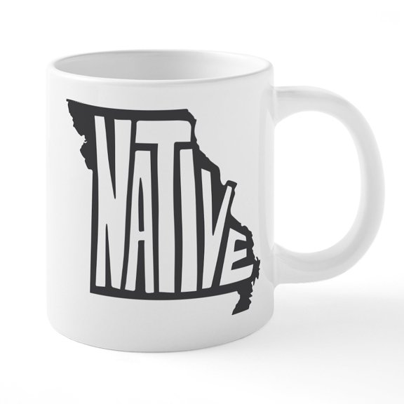 CafePress - Missouri Native - 20 Oz White Ceramic Mega Mug