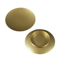 thumbnail image 2 of 2Pcs Round Metal Candle Holder Living Room Bedroom Tea Scented Pillar Wax Candle Countertop Tray Plate Stand Birthday/ 2PC candle tray gold, 2 of 4