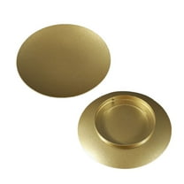 HCTSHG Iron Candle Plate, Set of 2, Metal Saucer Style Candle Holder for Pillar, Scented, Flameless, Ball Candles, Decorative Candle Stand for Table Centerpiece