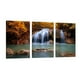 thumbnail image 1 of Cuadro Decorativo Tríptico Vertical Canvas Revolution Cascada Naranja Set De 3 Cuadros 30x45 cm, 1 of 5