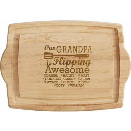 Brown Deluxe Board - Personalized Flipping Awesome Oversized BBQ Board, Our or My