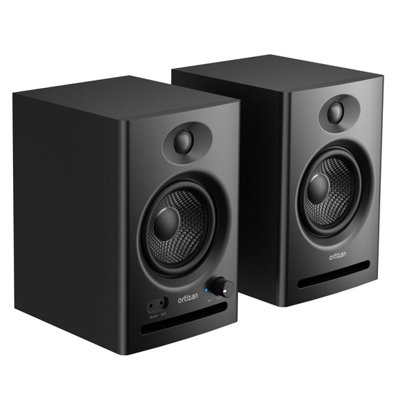 Active Studio Monitor Speakers, Bluetooth 5.3, for Music Production, 60W PC Gaming & Home Audio, Bookshelf Speakers (Pair,Black)