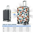 thumbnail image 6 of Daiia Color Balls Luggage Cover, Thickened Washable Travel Luggage Covers, Elastic Unique Baggage Covers for 18-20 inch Luggage-Small, 6 of 9