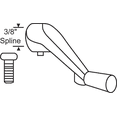 thumbnail image 5 of Brixwell 750-1351332 Operator Crank Handle White 3/8in Spline, 5 of 5