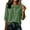 Army Green -AS22, variant on Cotton Linen Button Shirt Women 3/4 Puff Sleeve Collar Cute Blouses Summer Casual Trendy Loose Tops Army Green S