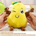 thumbnail image 3 of Interactive Fruit Plush Toy with Music & Touch Sensor Cute Orange Avocado Lemon Stuffed Animal Educational Musical Toy for Kids Baby Sensory Play Birthday Gift, 3 of 5