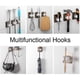 thumbnail image 3 of 4/6pcs Wall Mounted Mops Holder Multi-purpose Hooks Self Adhesive Broom Hanger Hook Kitchen Bathroom Organizer Strong Wall Hooks a, 3 of 5
