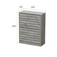 thumbnail image 5 of MONSLIPA Modern Free Standing Shoe Storage Cabinet Organizer with 2 Flip Drawers for Entryway, Gray, 5 of 7