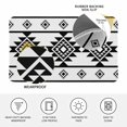 thumbnail image 4 of White Black Boho Doormat Outdoor Entrance 16"x24", Southwest Ethnic Abstract Geometric Absorb Moisture Dirt Door Mats, Non-Slip Rubber Backing Floor Mats Indoor, Low-Profile Front Door Rugs, 4 of 9