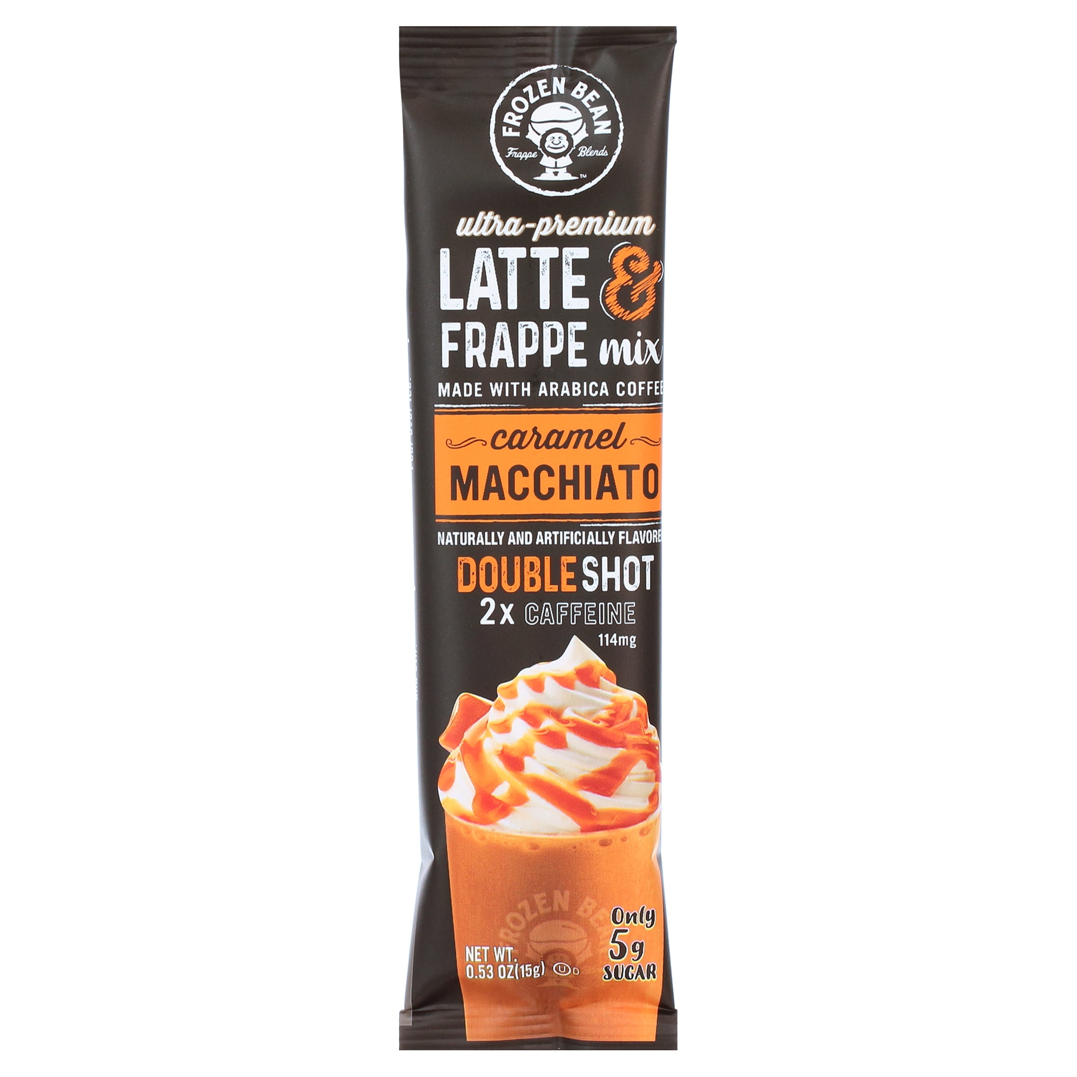 Frozen Bean Ultra-Premium Caramel Macchiato Latte & Frappe Drink Mix 20 Pk