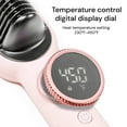 thumbnail image 3 of L'ange Hair Smooth-it Dual Voltage Digital Hot Comb Straightening Brush, Blush, 3 of 5