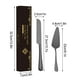 thumbnail image 2 of Juego de cuchillo para pan y espátula para pastel de acero inoxidable - Cubiertos chapados para rebanar pan, pastel, queso y pizza | En caja de regalo, 2 of 2