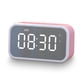 thumbnail image 2 of Reloj de alarma digital Bluetooth-Compatible con HD Mirror Pantalla Multifunción 3 Configuración de alarma Esteraofonía para habitaciones Escritorio Rosa Inevent HA028204-03B, 2 of 7