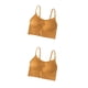 thumbnail image 3 of Sujetador sin mangas Qarigey lencería Sexy Bralette corto Naranja 2Conjunto, 3 of 6