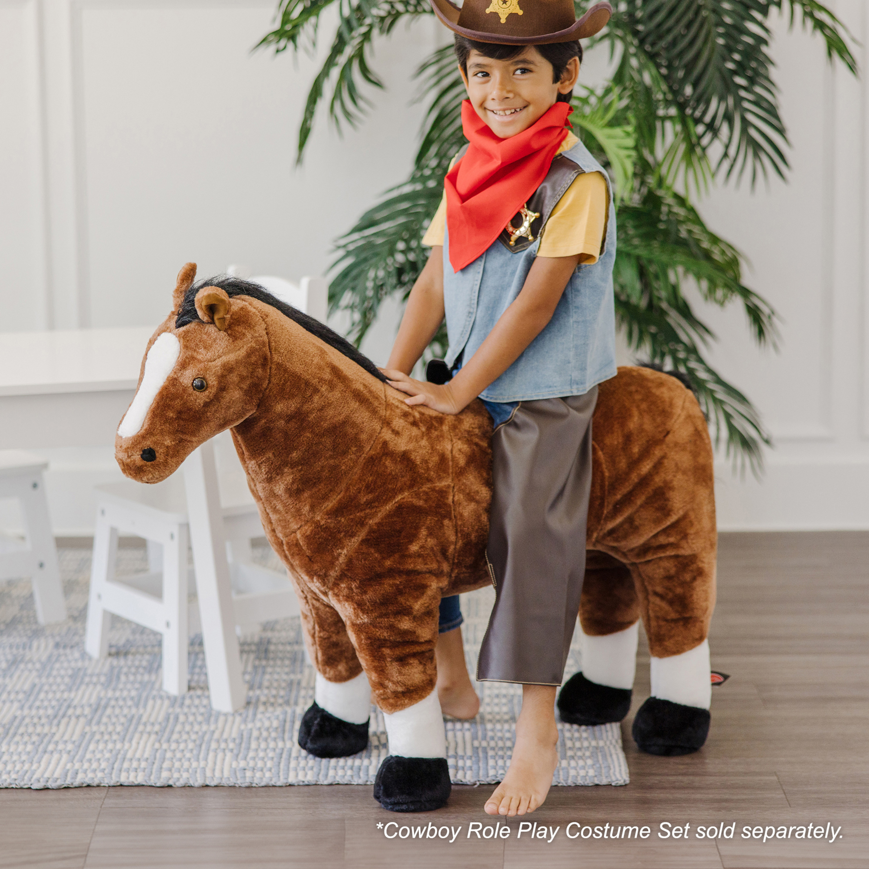 Melissa & Doug Giant Horse - Lifelike Stuffed Animal (nearly 3 feet tall) - image 3 of 10