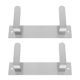 thumbnail image 1 of Organizador de tapas de ollas de 2 piezas: soporte de pared para tapas de ollas, estante organizador de tapas de sartenes de acero inoxidable para almacenamiento en gabinetes de cocina., 1 of 6