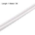 thumbnail image 3 of Unique Bargains Edge Trim U Seal Black Plastic U Channel Edge Protector Fits 1/64'' - 1/16'' Edge 3 Feet Long White 1/64"- 1/16", 3 of 5