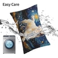 thumbnail image 5 of KLL Vintage Starry Sky Labrador Pillow Covers Envelope Closure,Super Soft and Cozy Fuzzy Fleece Pillow Case Cover (No pillow core） 16"x24", 5 of 5