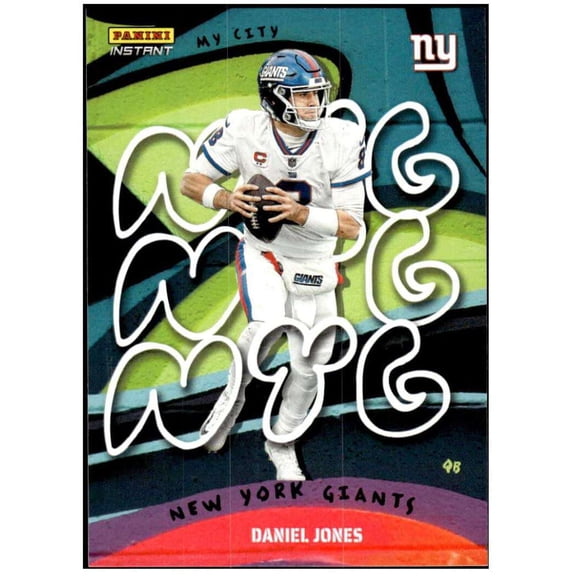 NFL 2022 Instant My City Football Daniel Jones 1 of 1860 Trading Card MC-24 (Panini)