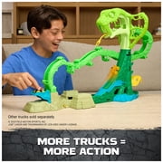 Monster Jam Mini Jams, Cobra’s Crazy Escape Playset with 2 Monster Trucks