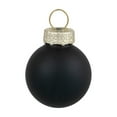 thumbnail image 4 of Northlight Shiny and Matte Glass Ball Christmas Ornaments - 1" (25mm) - Black - 24ct, 4 of 6