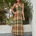thumbnail image 2 of Geometric Grid Vestido Sin Mangas , Vestidos De Lujo Para Ocasiones Oficiales, 2 of 5