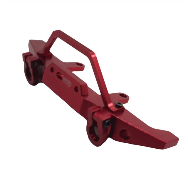 Parachoques Delantero Anticolisión de Metal para C14 C24 1/16 Piezas de Mejora de Pista de Camión de Coche con Control Remoto Rojo