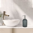 thumbnail image 2 of Unique Bargains 1 Pc Simple Cylindrical Soap Pump Dispenser for Hotel 400ml Gray Silver Tone, 2 of 6