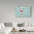 thumbnail image 3 of Trademark Fine Art 'Holiday Wings I Blue' Canvas Art by Daphne Brissonnet, 3 of 3