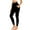 Black, variant on WIZUTIZ Womens Sweatpants with Pockets Butt Lifting Casual Fitted Yoga Trousers Elastic Spandex High Rise 7/8 Length Trousers Solid Pants for Teen Girls Cycling Clubs Black