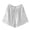 White, variant on Women's Retro Linen Wide Leg Shorts for Summer Lightweight with Elastic Waist and and Opened Lace Edges Comfortable Cotton Linen Straight Pants Short Pants White XXL
