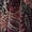 Burgundy Paisley, variant on Women's Printed Mesh Crew Neck Short Sleeve Ruffle Top