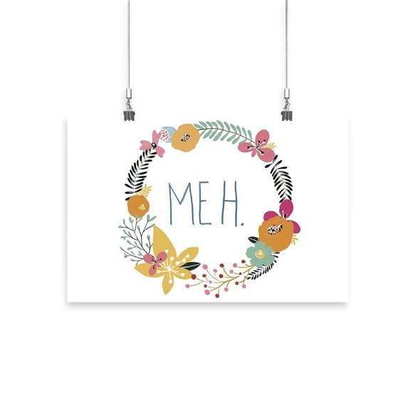 Snarky Florals. Ix Poster - June Erica Vess Designs,