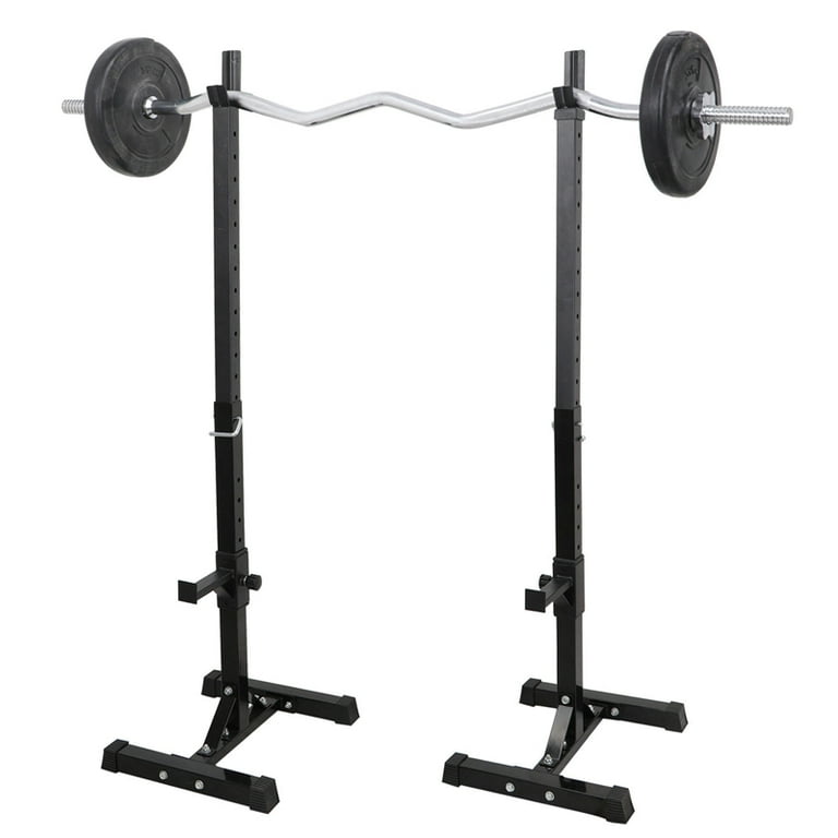 Adjustable Portable Squat Power Rack Weight Bench Press Barbell Stand Holder Gym