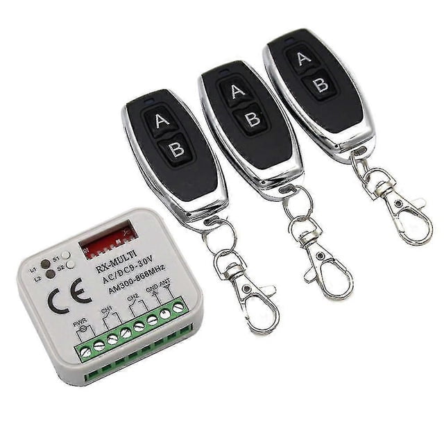 Garage Door Remote Receiver 433 868mhz Rx Multi 300-900mhz Ac/dc 9-30v Receiver With Remote-yu