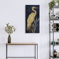thumbnail image 4 of Egret on Indigo I by Janet Tava Canvas Art Print, 4 of 4