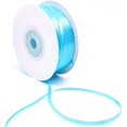 thumbnail image 1 of LAICAIW Blue Ribbon-Solid Color Thin Satin Ribbon,1/8 inch x 100 Yards Double Face Gift Ribbon for Crafts, 1 of 3