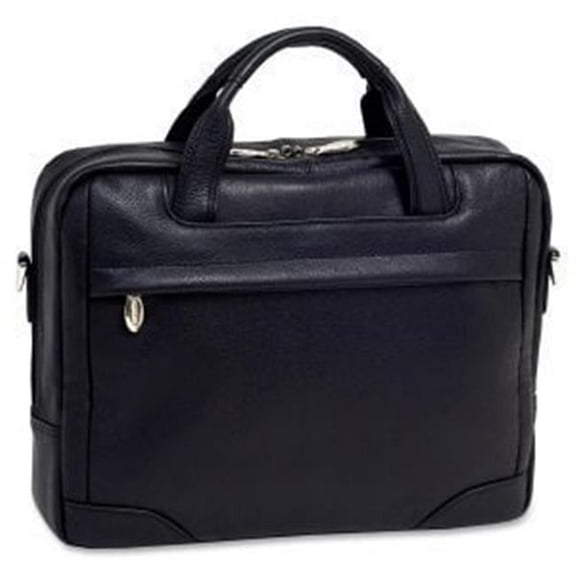 Black Bridgeport Large Laptop Briefcase