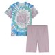 thumbnail image 5 of Conjunto de Pijama de las Mujeres de Manga Corta Sólida de Lechuga Y Pantalones Cortos de 2 Piezas de Poliéster, Pijama Suelto Casual para el Verano, 5 of 6