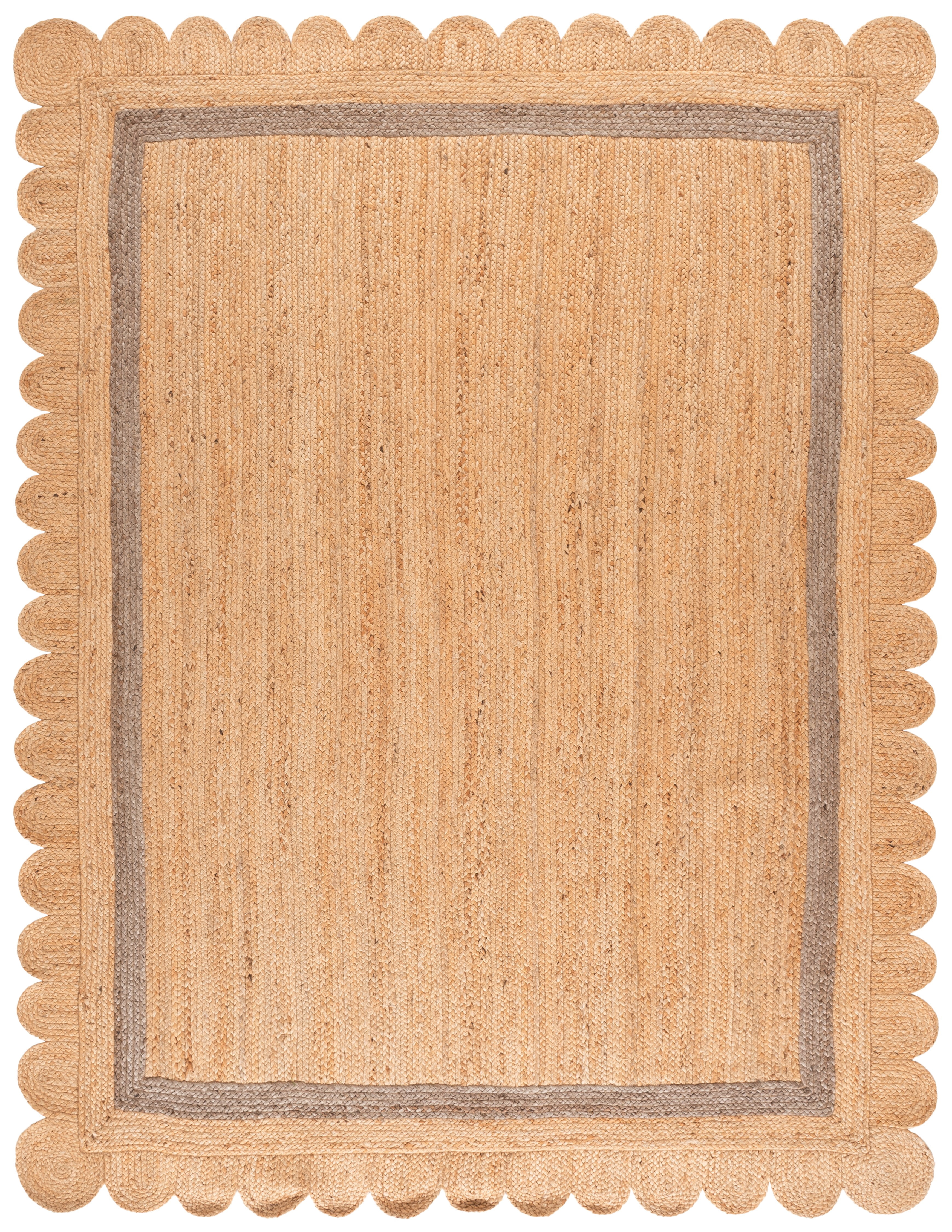 Safavieh Natural Fiber Archibald Bordered Area Rug, Natural/Gray, 8' x 10'