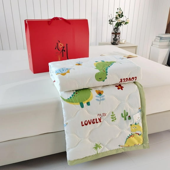 Rvasteizo Bedroom Decor, Cool Blanket Cool Quilt for Bedroom During Summer Travel Heat Dissipating Quilt Skin Friendly Washed Cotton 100x150cm
