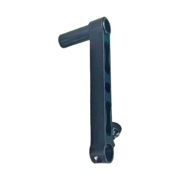 Varilla extendida para bandeja de cebos, herramienta de pesca ligera, portátil, práctica, de aluminio. negro