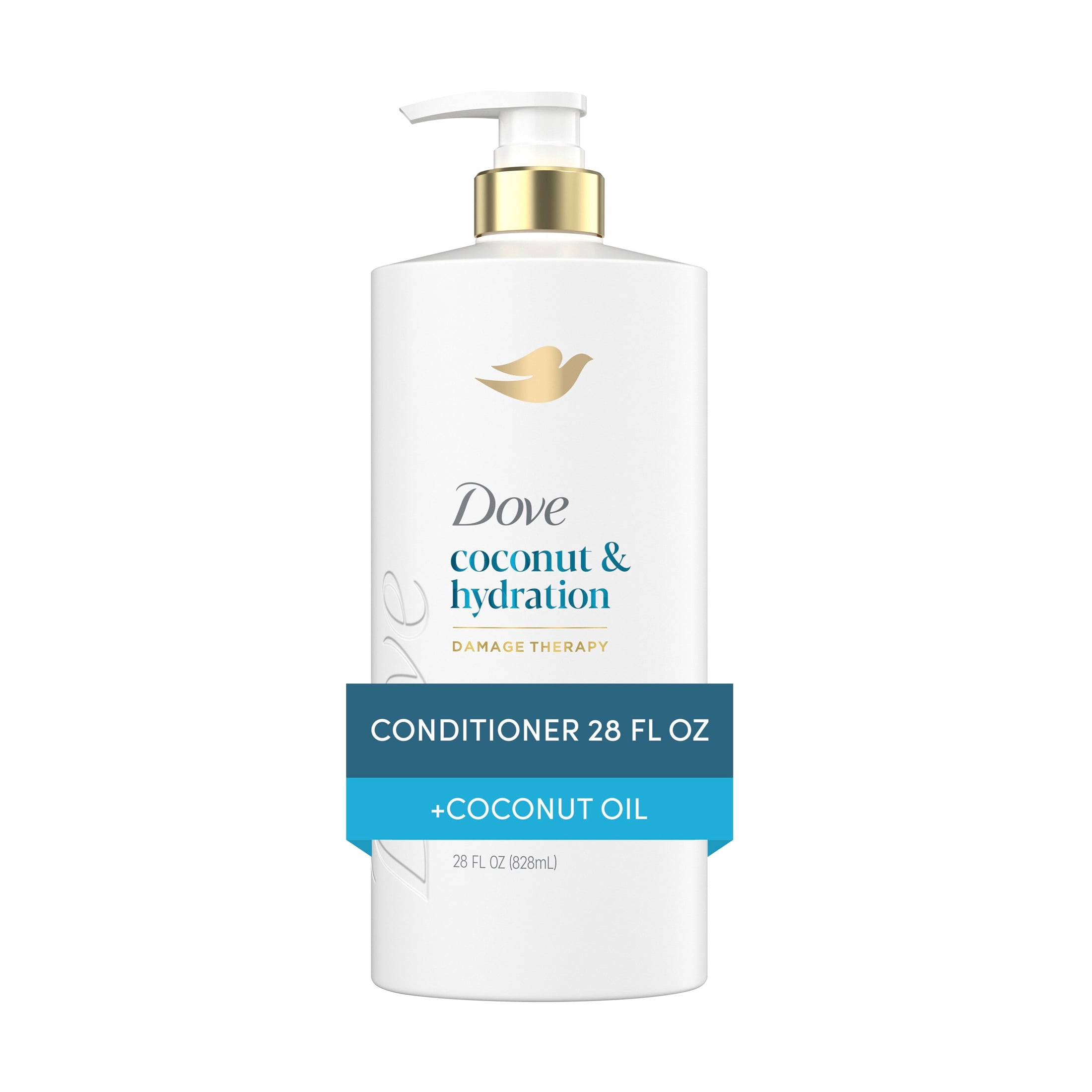 Dove Conditioner for Dry Hair Coconut & Hydration with Bio-Protein Care Technology and Coconut Oil 28 Fl Oz