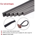 thumbnail image 3 of LAICAIW 4 Pieces Car Windshield Bracketless Wiper Rubber Filler Strip, 26 Inches Car Size Adjustable Wiper Substitution Rubber Strip, Suitable for Car Front Rear Windshield, Doors, Windows (Black), 3 of 6