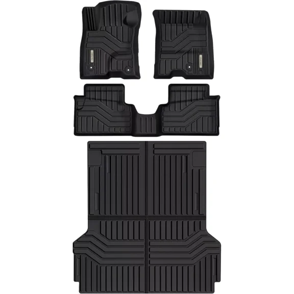 RVNI Floor Mats & Truck Bed Liner for 2022-2025 Ford Maverick Hybrid 1st & 2nd Row All Weather Fit Maverick Car Mats