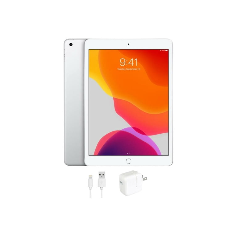 Restored Apple iPad 7 (7th Gen, 2019), 128GB, WiFi, Silver